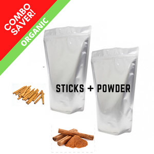 COMBO SAVER - Food Service Pack - Organic Ceylon Cinnamon Sticks 750g + Powder 1.5Kg