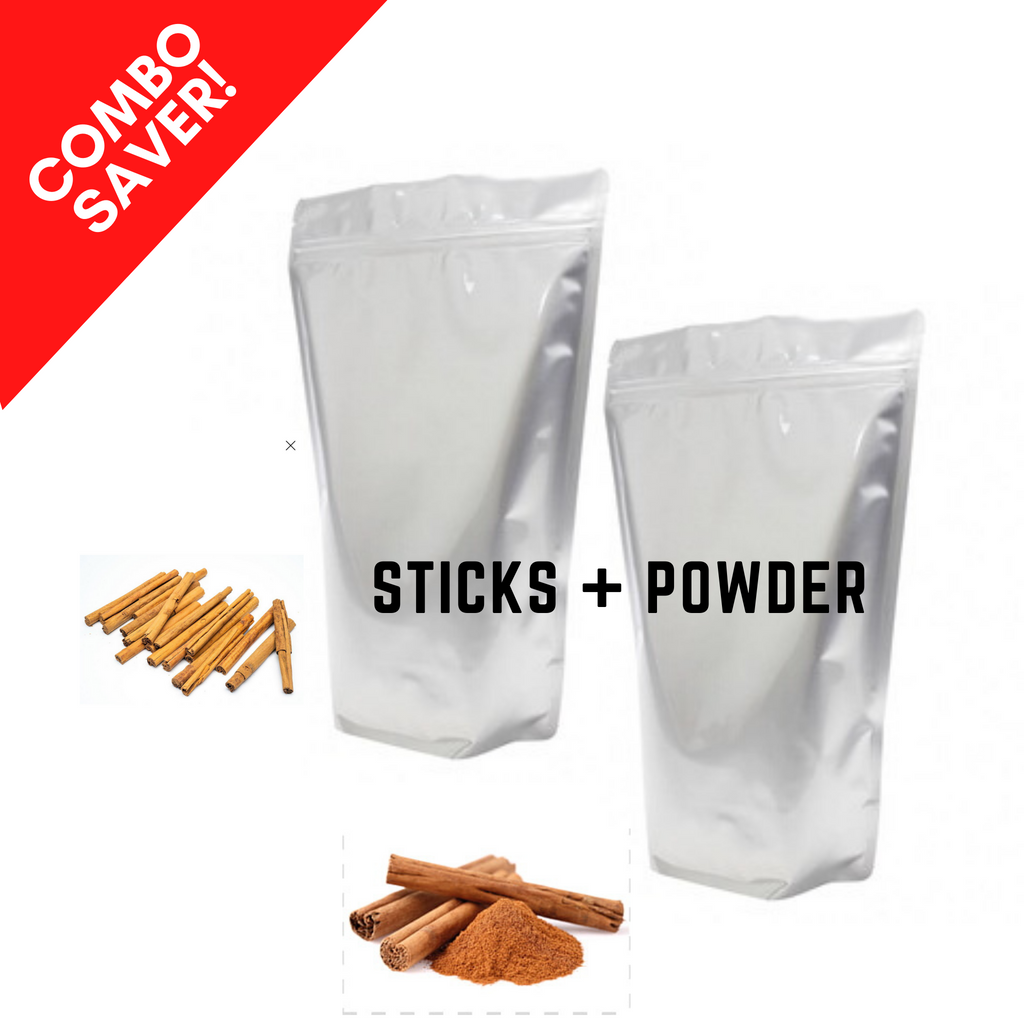 COMBO SAVER - Food Service Pack - Ceylon Cinnamon Sticks 750g + Powder 1.5Kg
