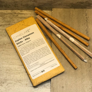 Organic ALBA Grade Ceylon Cinnamon Sticks, Individually Wrapped